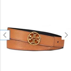 ‼️TORY BURCH‼️ Tan W Gold Logo Belt